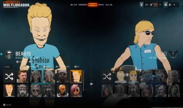 Conta warzone com operador Crow, passe premium beavis and butthead e dark metter