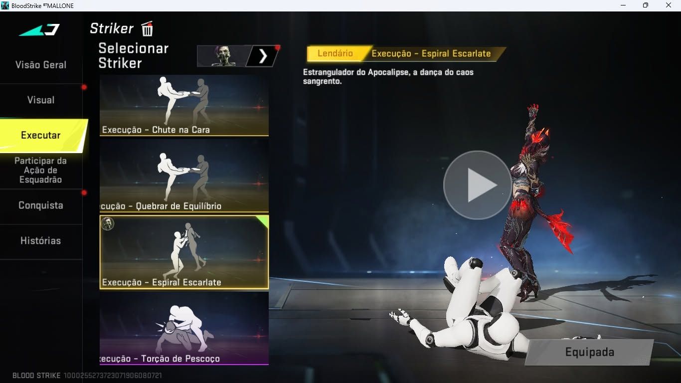 Conta BloodStrike | Skin NOVA - Rainha Escarlate +20 Skins Extras