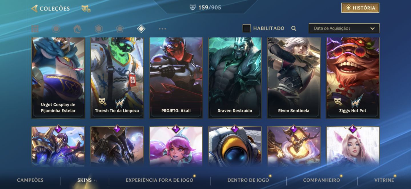 Conta de wild rift ótima pra pro players