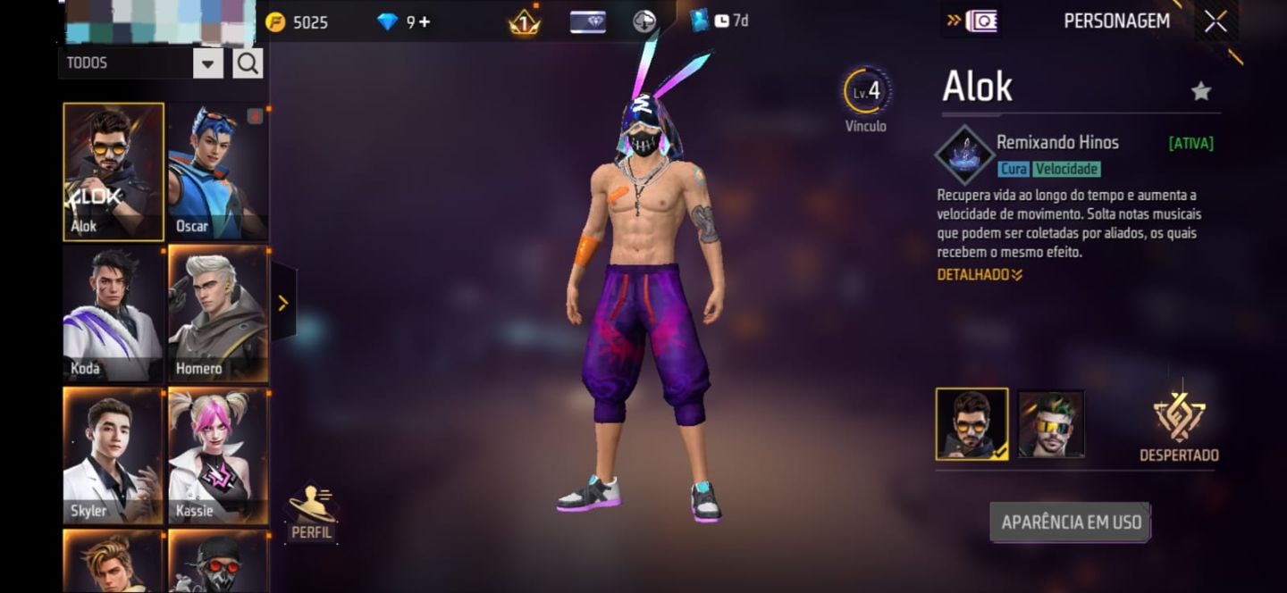 CONTA FREE FIRE INICANTE/PROMO DA SEMANA