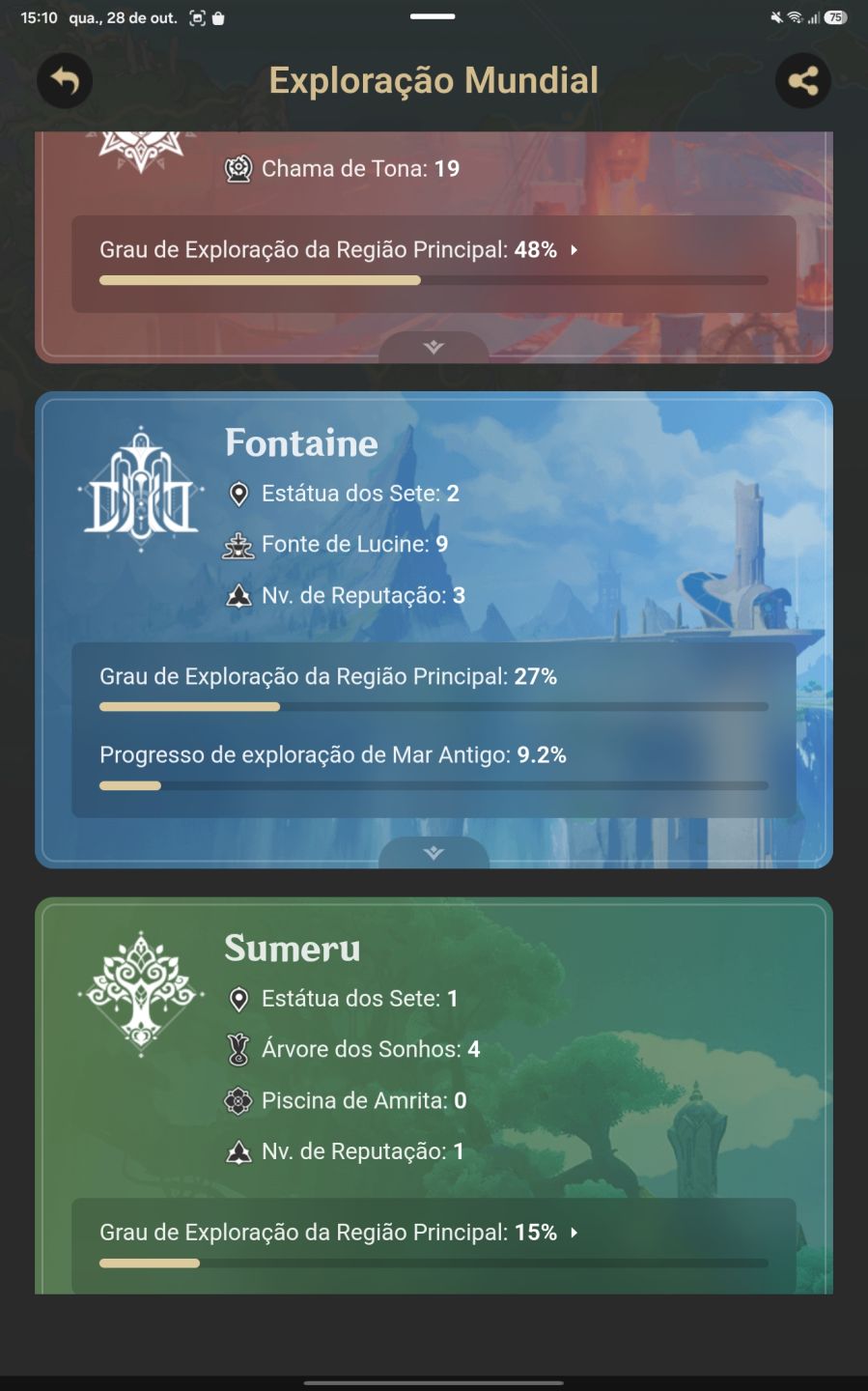 NEGOCIAVEL - CONTA GENSHIN 13 T5 - JA PASSA ABISMO MAS TEM MUITO POTENFIAL AINDA