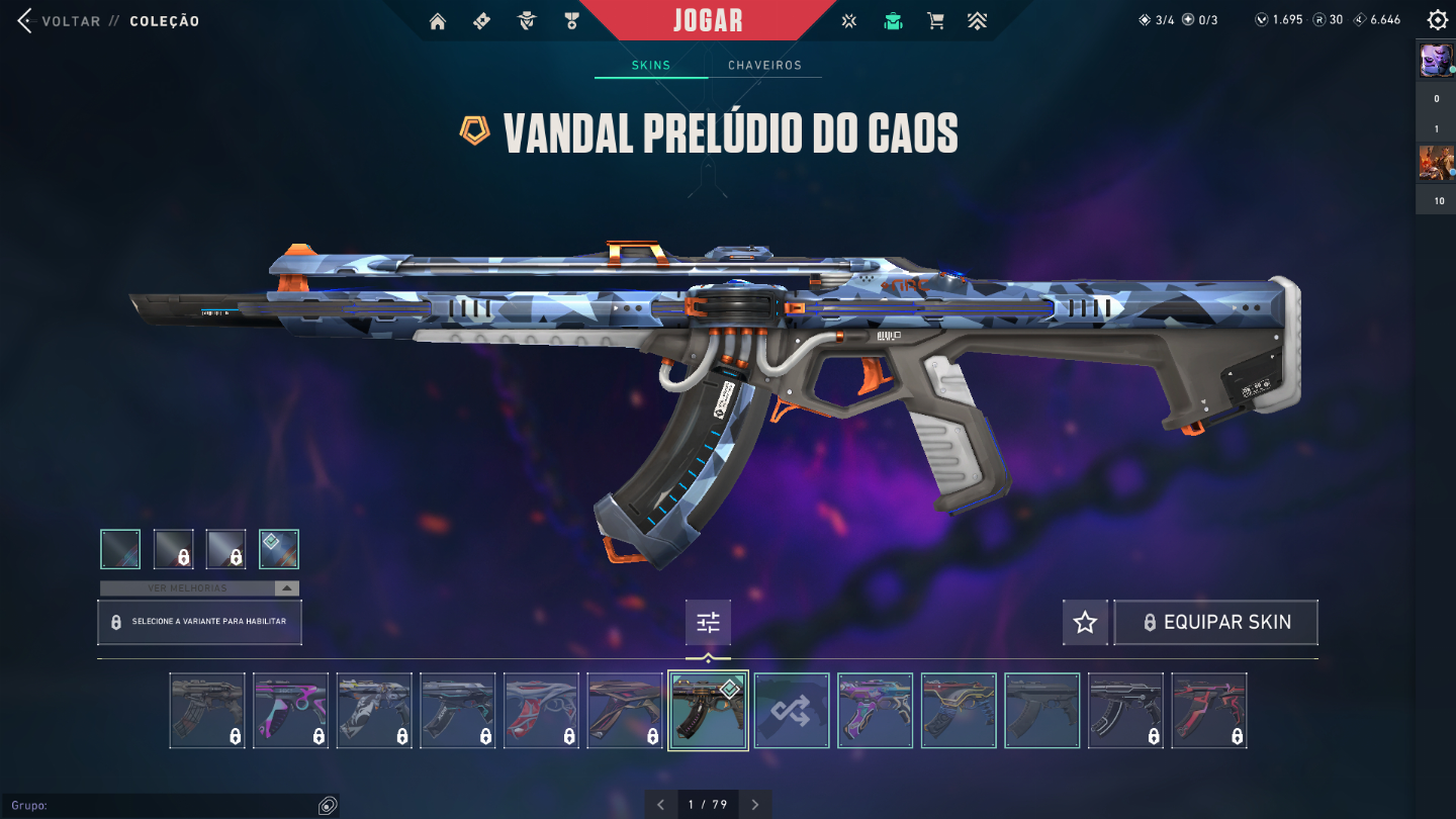 Conta valorant com vp 700 gastos