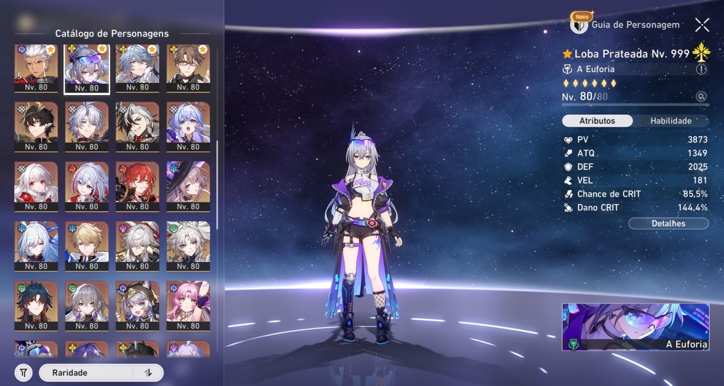 CONTA HONKAI STAR RAIL ENDGAME COM PERSONAGENS E2 e E1
