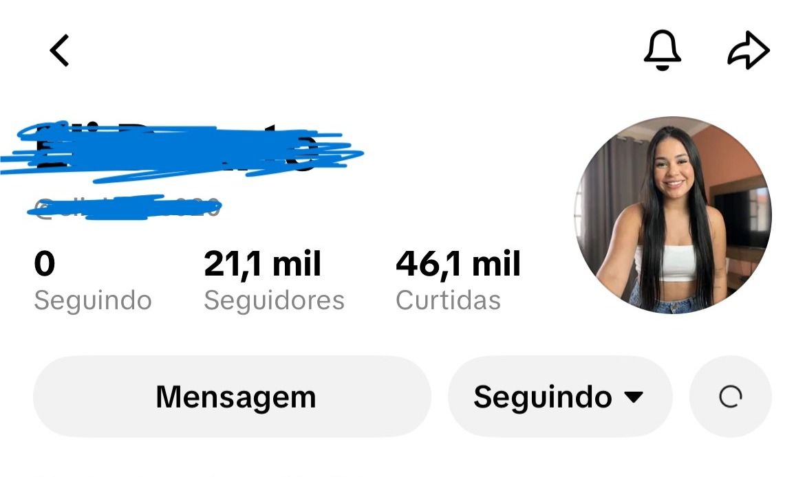 CONTA TIKTOK 21K SEGUIDORES BRASILEIRA (SEG. REAIS)