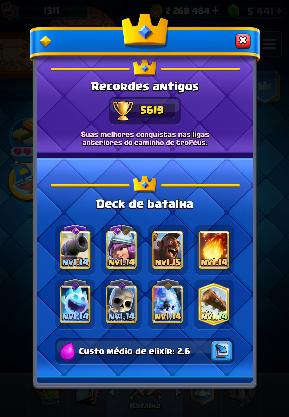 Conta brawl stars + clash royale (30k + 10k)
