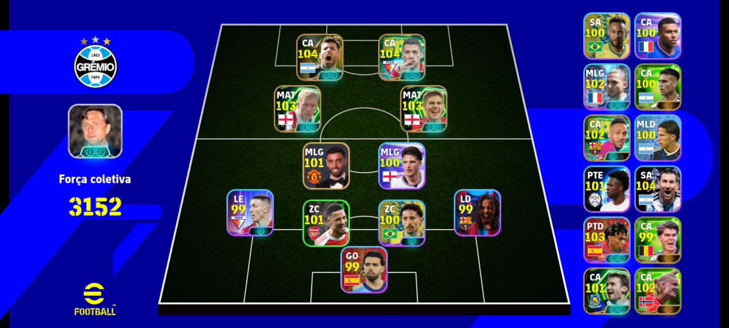 Conta de efootball mobile com Aguero blitz e muito mais