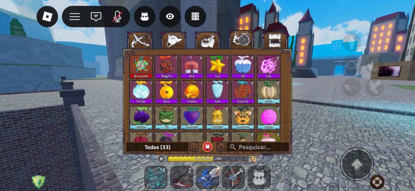 Conta de blox fruits e King legacy