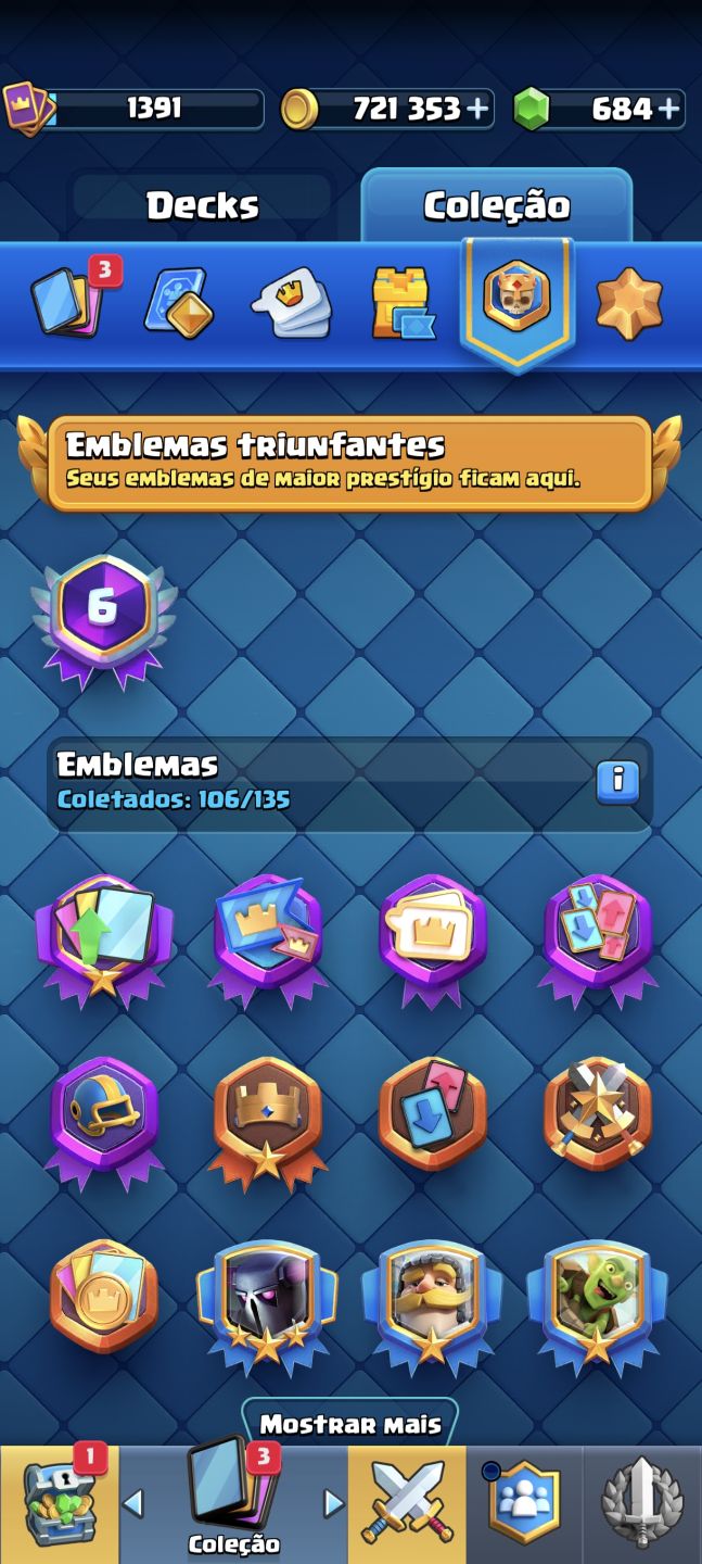 Conta Clash Royale, 4 Evos e 2 herói