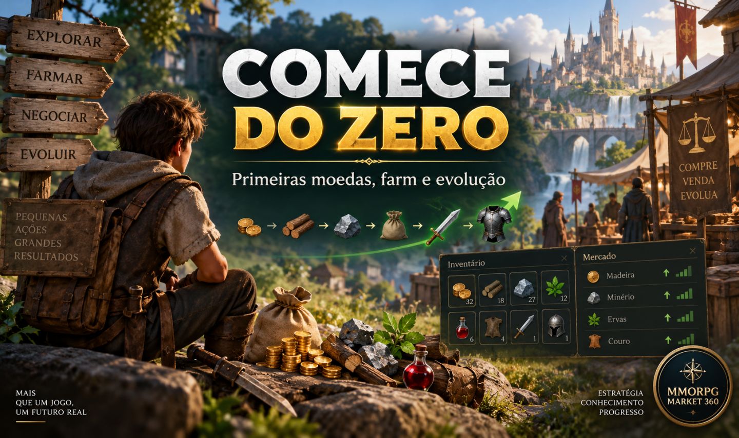 MMORPG Market 360 Estratégias de Economia, Comércio e Negociação em Jogos ON