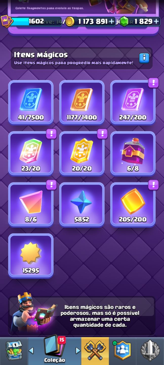 Conta clash royale 10 anos