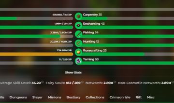 Conta skyblock 3b NW, focada em mining.