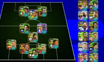 Conta eFootball Mobile | Força Coletiva 3237 | Elenco Forte | Jogadores 100+
