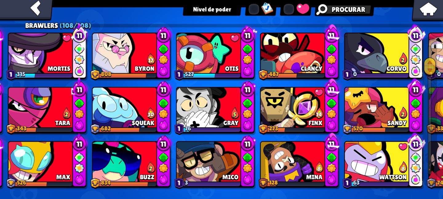 Conta BRAWL STARS muito boa!! Olhem as fotos!!!