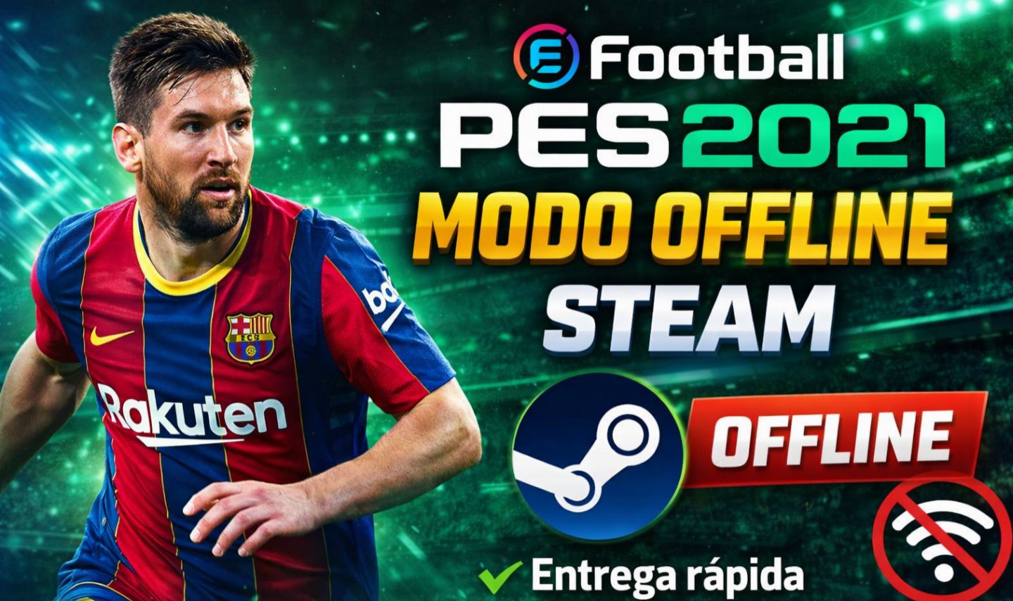 PES 2021 STEAM OFFLINE + BRINDE EXCLUSIVO!
