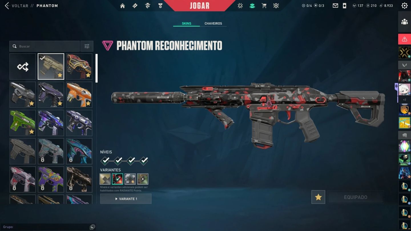 Conta Radiante Ato 25a6 com Pacote Champions 2023/Vandal Arcane/+100 Skins Raras