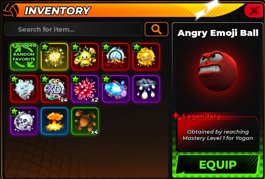Conta Volleyball Legends com 6 Slot De Personagem