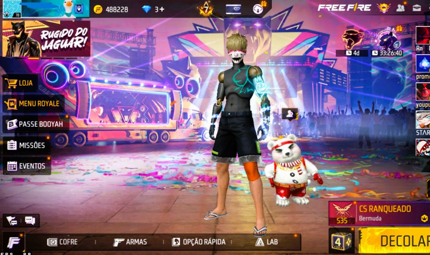Conta FF Prime 7 Muito Boa (Aventureiro + Sombra Roxa ) e muito mais