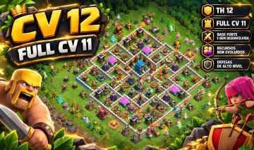 Conta Clash of clans Vila recém CV 12 - Full CV 11