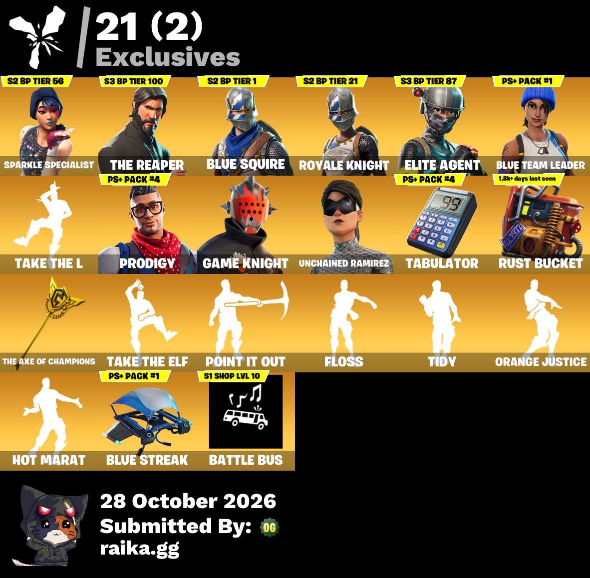 Conta de fortnite com The reaper season 2,3,4,5,6,7,8