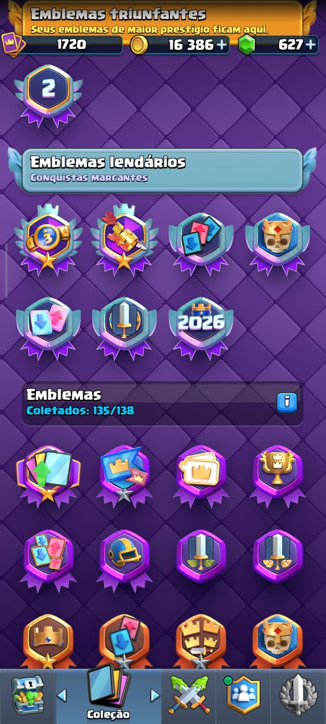 Conta Clash Royale 14500 troféus