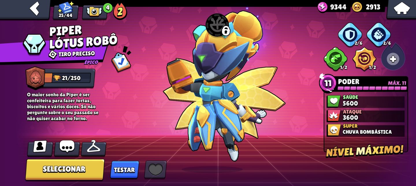 Conta Brawl Stars | 8.647 Troféus | 19 Brawlers | Várias Skins