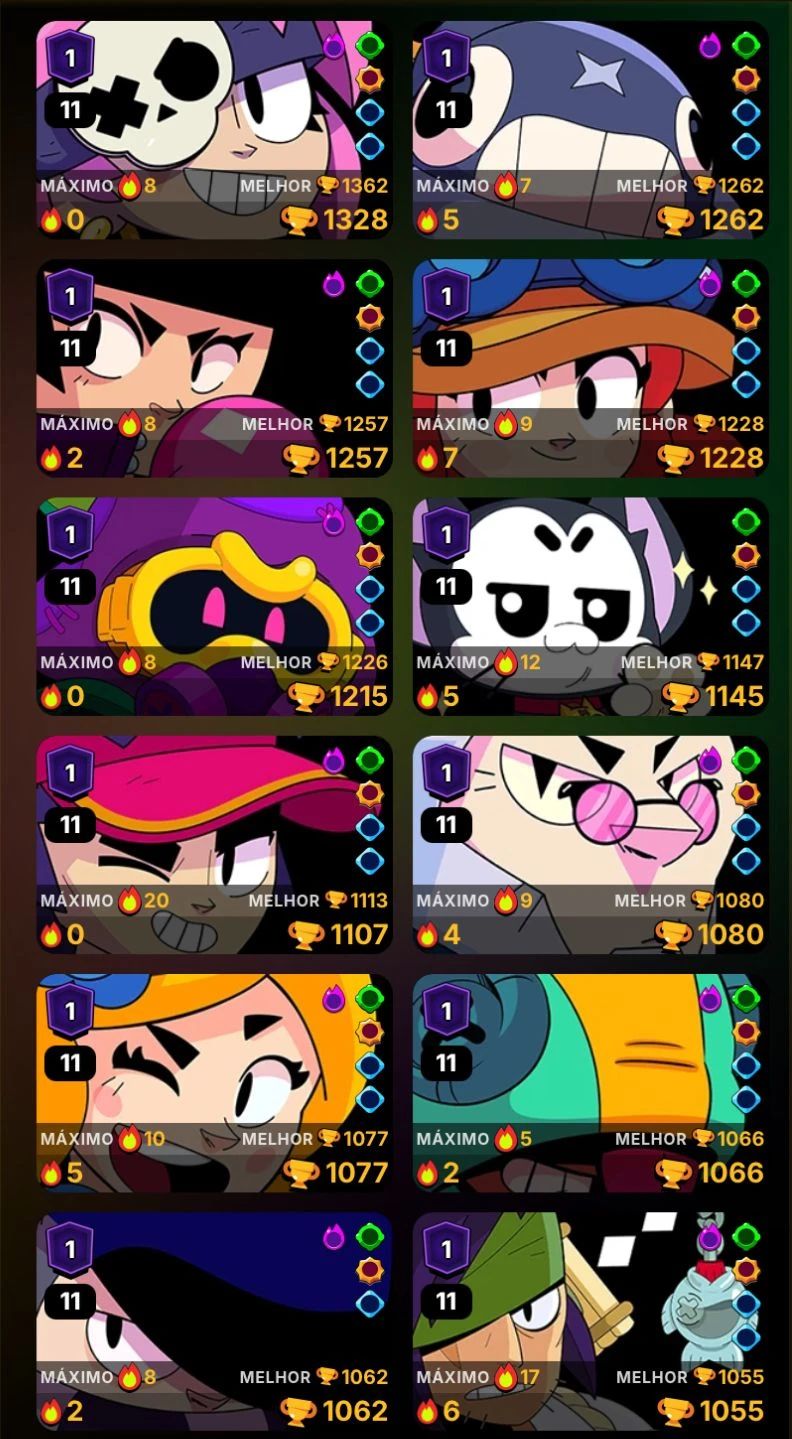 Conta Brawl Stars 59k+ Com coisas exclusivas