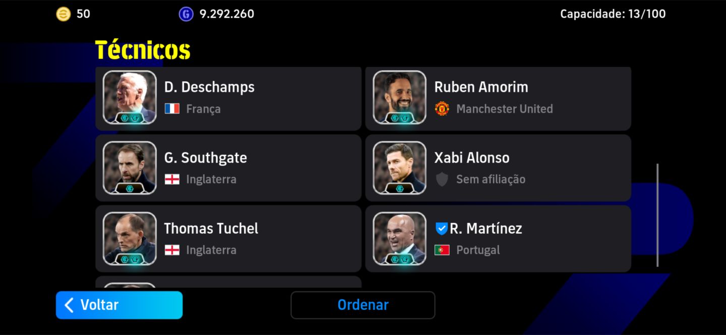 CONTA DE EFOOTBALL COM 3316 DE FORÇA
