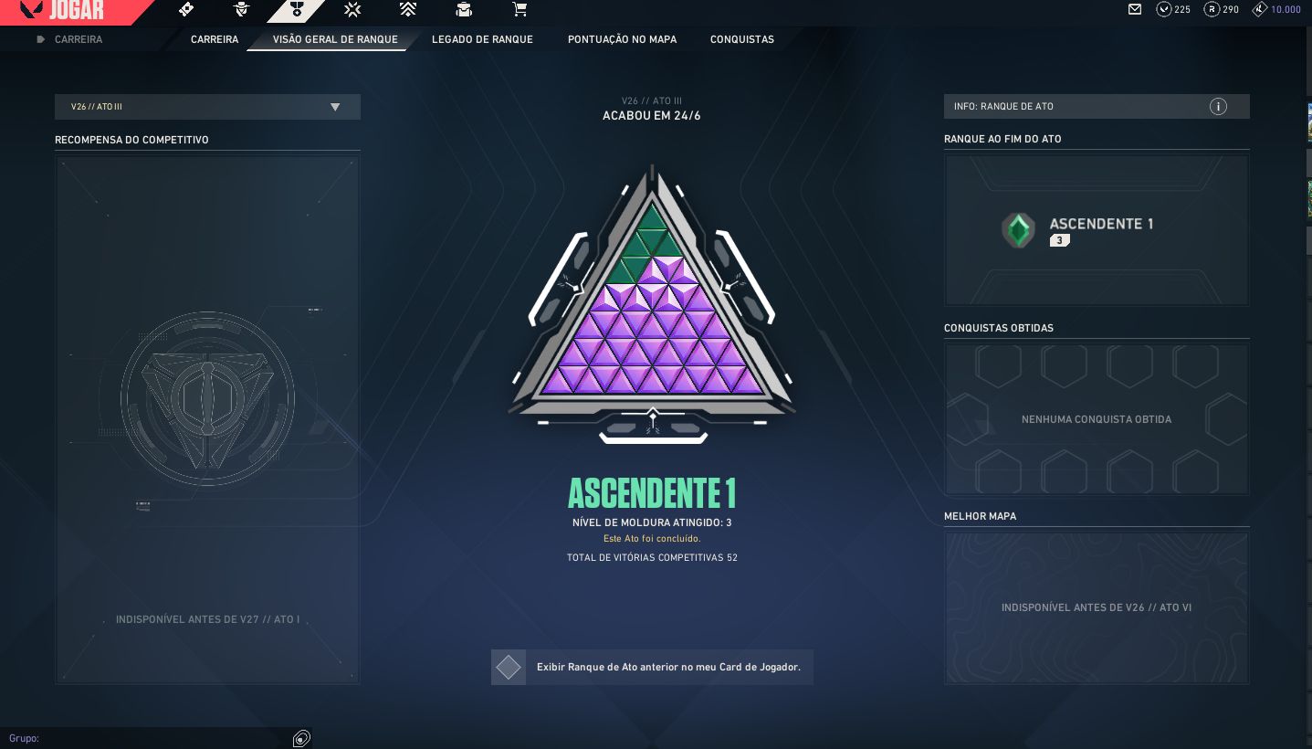 Conta valorant nivel 360 3x ascendente 3x facas 6x vandal 3x pesses 40k VP gasto