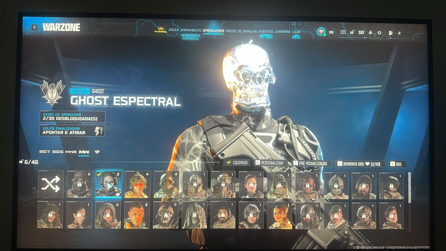 CONTA WZ INSANA! 30+ CAMOS, IRIDESCENTE, SKINS RARAS, ARMAS FULL!