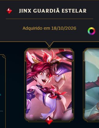 CONTA LEVEL 20 | 6 CAMPEÕES | 1 SKIN LENDARIA JINX GUARDIÃ ESTELAR