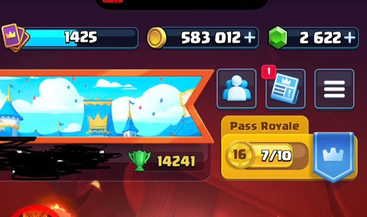 CONTA CLASH ROYALE, 14000 TROFEUS, 17 EVOLUÇÕES, 9 CARTAS ELITE(16) REI16 9 ANOS