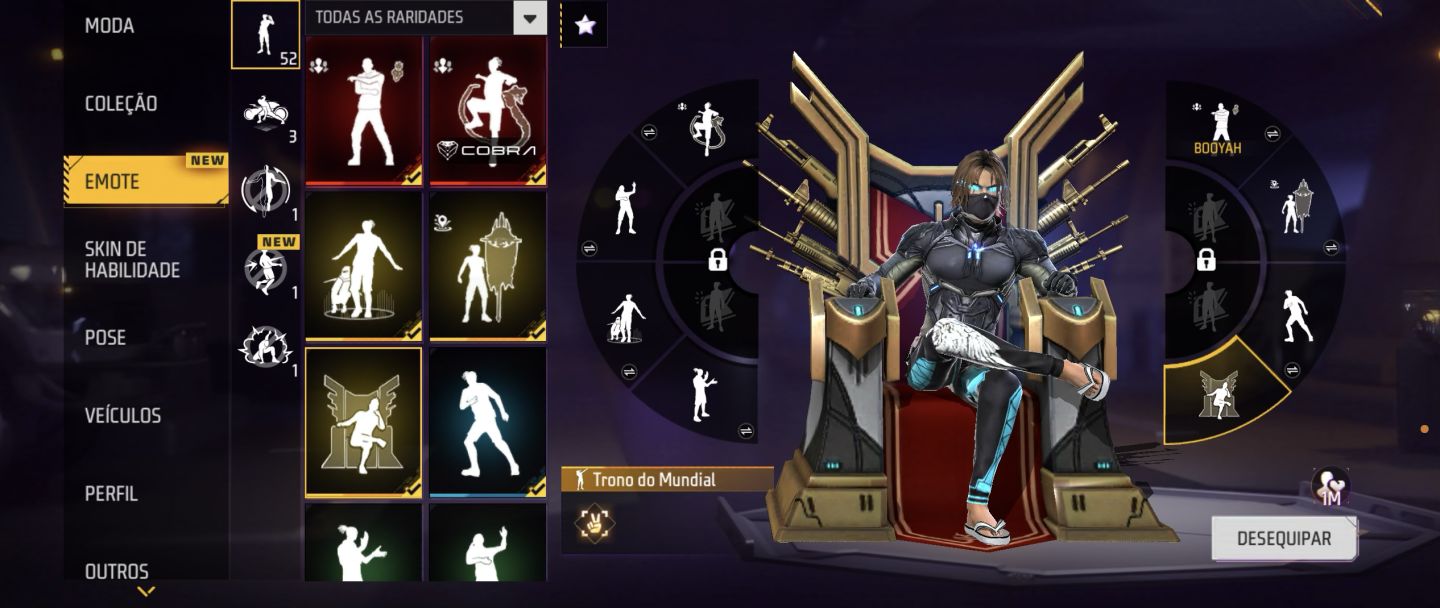 Conta FF Antiga Lvl 66 Com Angelical Azul E Skins Naruto