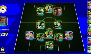 Conta Efootball 3239+ FULL TUDO MESSI E HAZARD+COMPANHIA