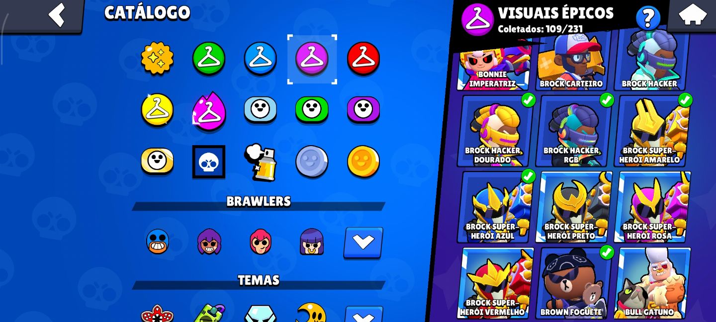CONTA GEMADA DE BRAWL STARS COM 50K