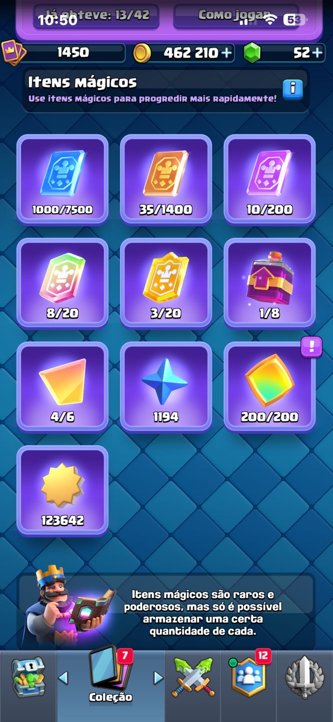 CONTA CLASH ROYALE LVL 16 10 ANOS DE JOGO