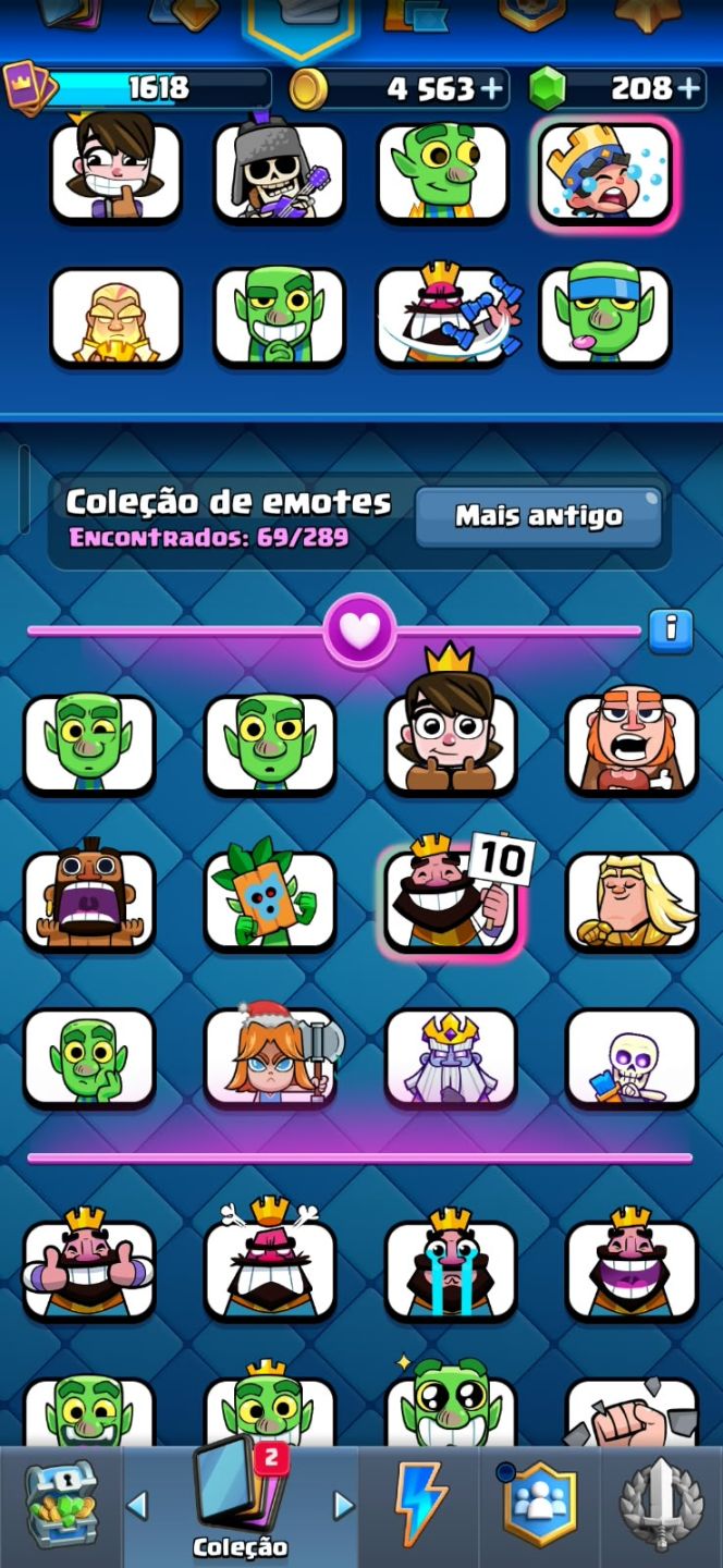Conta Clash royale - 11.5k+ de trofeus - +11 evos - 4 heróis e mais!!