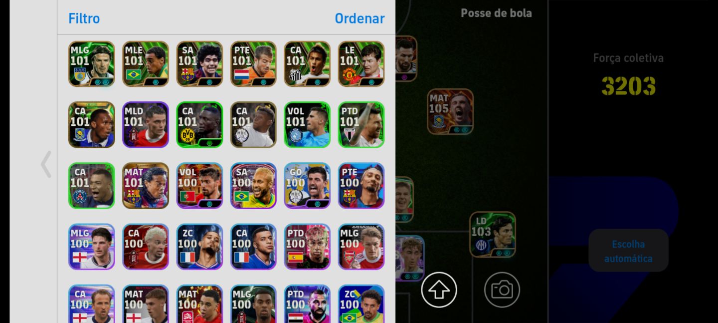 CONTA BRABA COM VÁRIOS LEGENDS