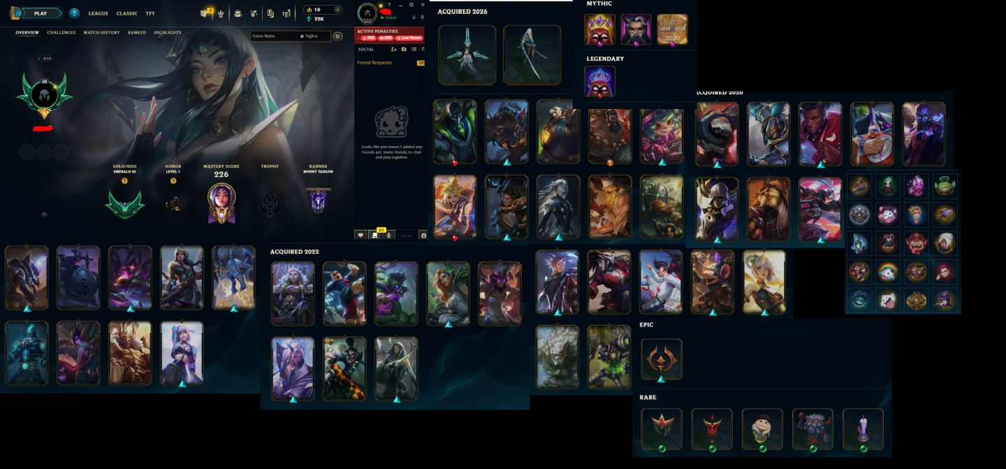 CONTA IRELIA SENTINELA | 20 SKINS | 1 ULTIMATE | 46 CAMPEÕES
