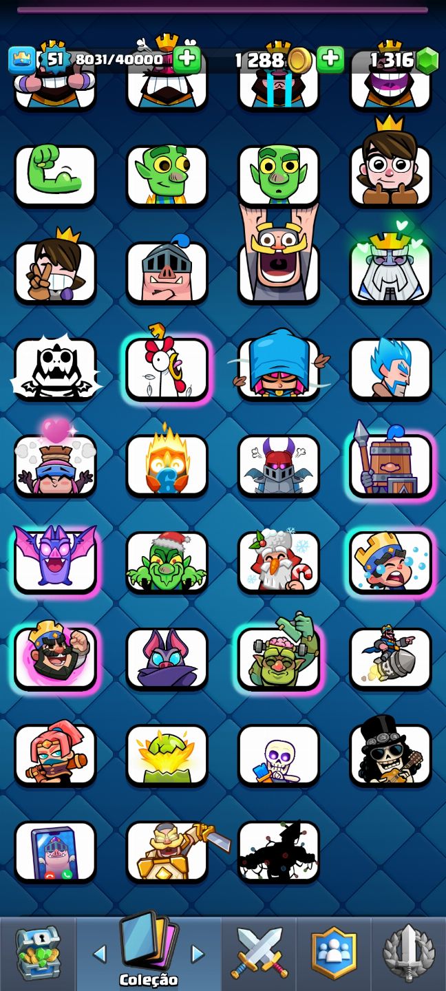 Conta de Clash Royale Upada, com 10K de troféus e com muitas evoluções