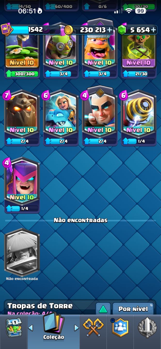 CONTA CLASH ROYALE 10.874 TROFÉUS | LVL 15 | VÁRIAS EVOLUÇÕES