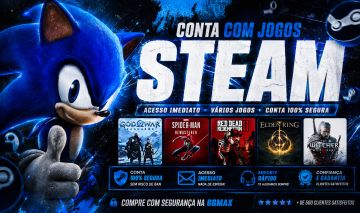 CONTA DA STEAM COM JOGOS OFFLINE!!!