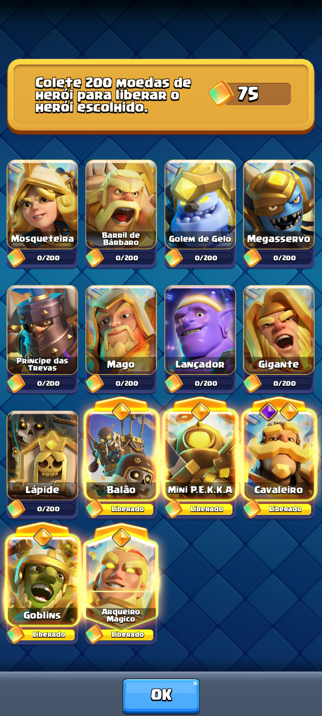 CONTA DE CLASH ROYALE FULL LEVEL 16