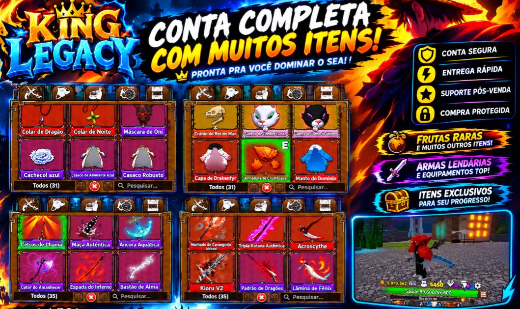 Conta de king legacy