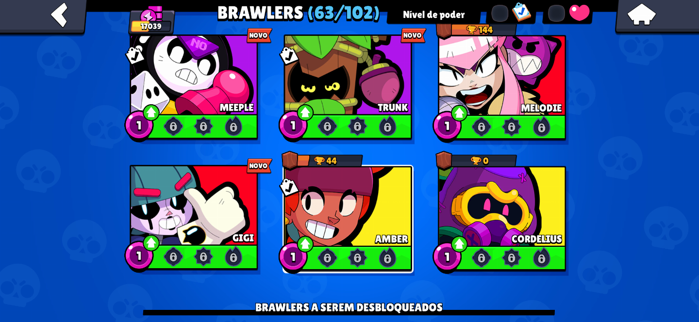 Conta de brawl stars com 1 prestigios e varios brawlers lendários e skins