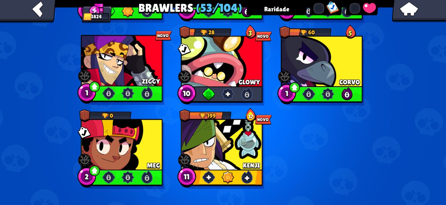 Conta de Braw Stars, ela é para iniciar tem mts brawlers por ser iniciante