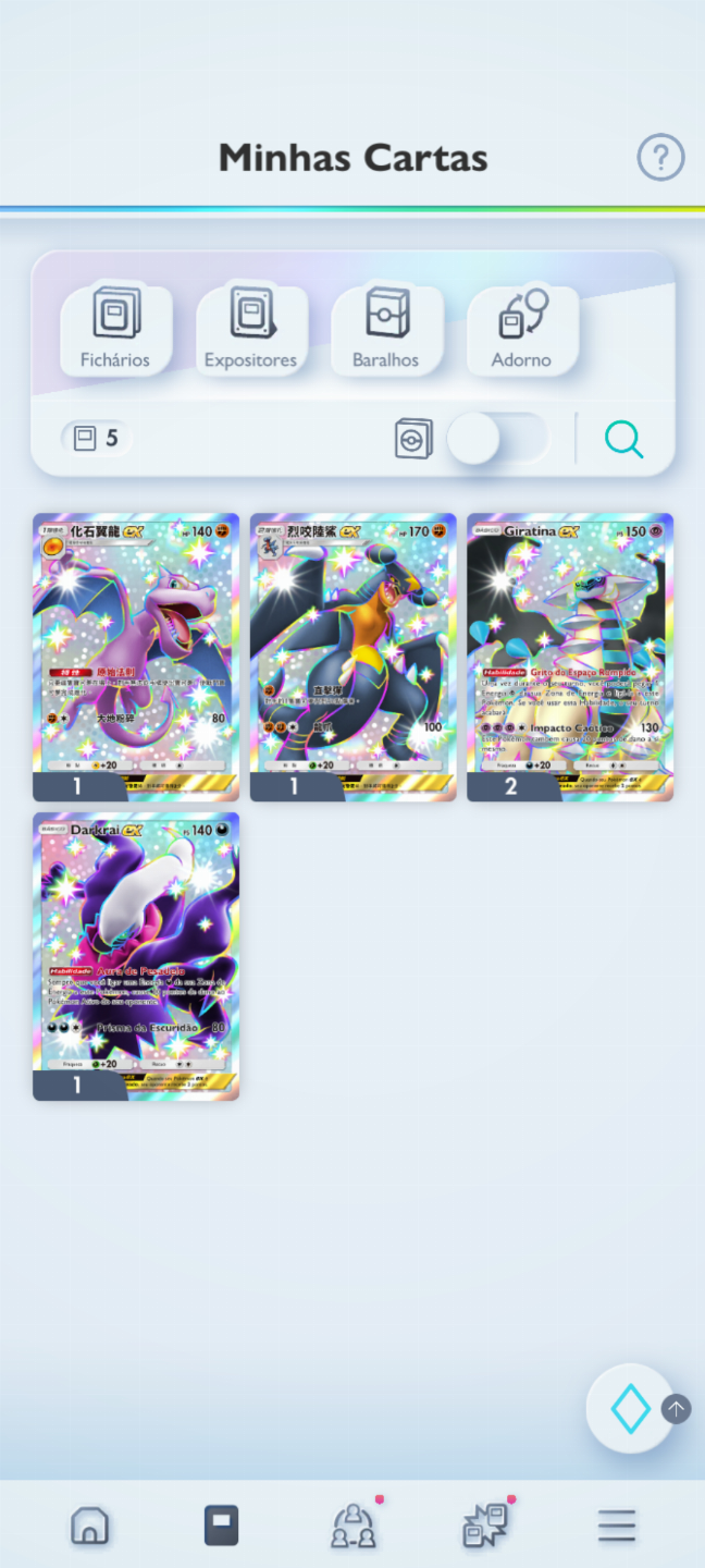 Conta Pokémon TCG - NV 36 com mais de 3k cartas, Doce Raro dourado PT BR e mais!