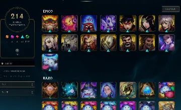CONTA DE LOL MAIN SUP LVL 373, +90 SKINS E MAESTRIA 10+ EM DIVERSOS SUPORTES