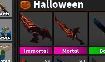 MM2 | MURDER MYSTERY 2 | SET NOVO HALLOWEEN (IMORTAL/MORTAL)