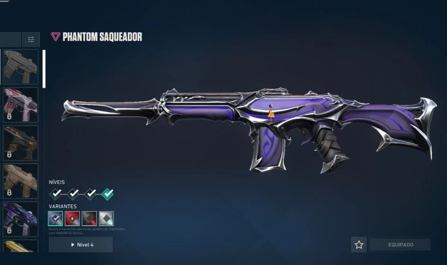 CONTA VALORANT COM PHANTOM SAQUEADOR, SKINS DO PASSE ASSASINAJA, EX FERRO 3