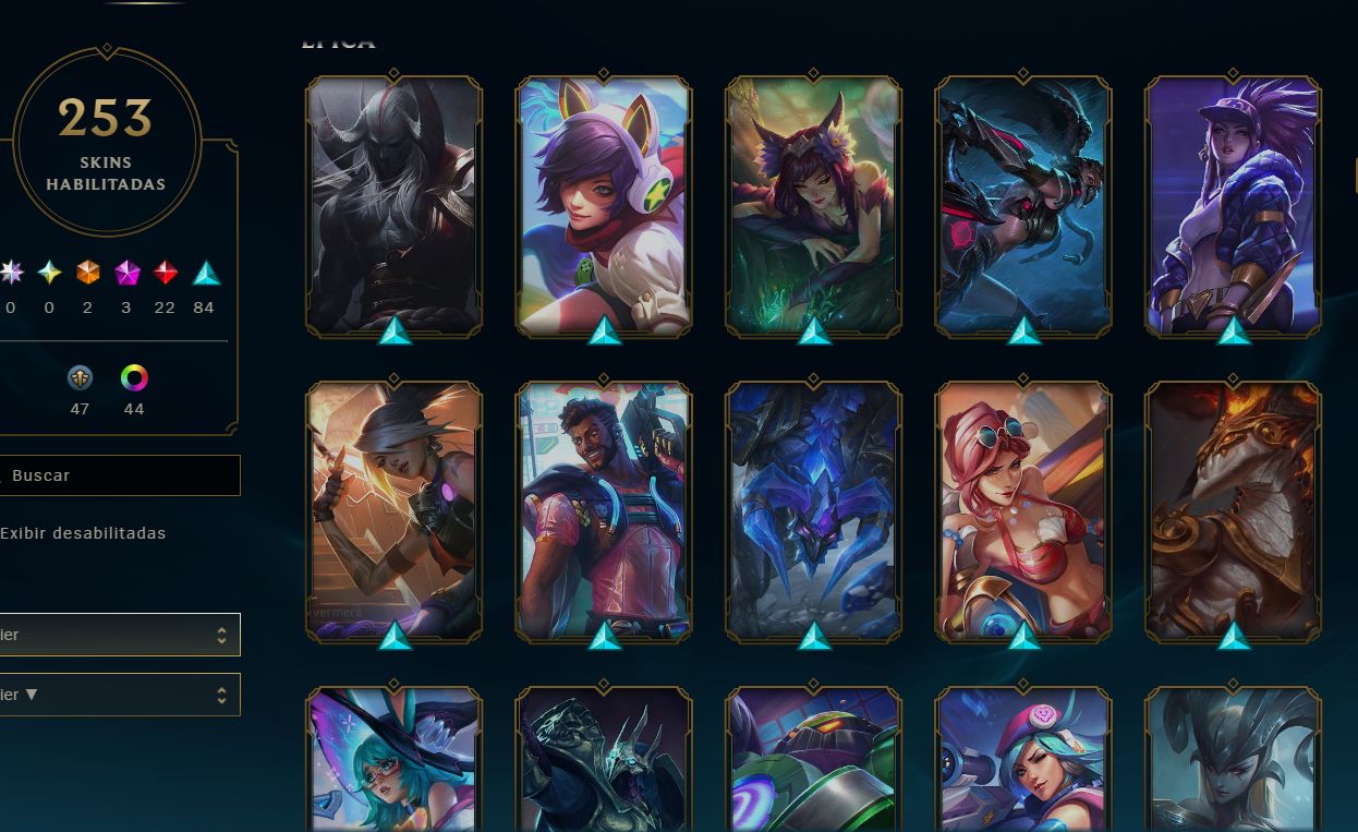 CONTA LOL | 253 SKINS | FULL ACESSO | ÚNICO DONO